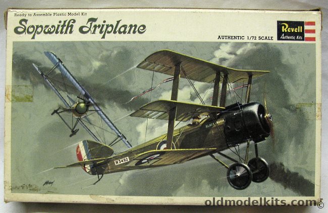 Revell 1/72 Sopwith Triplane, H654-50 plastic model kit